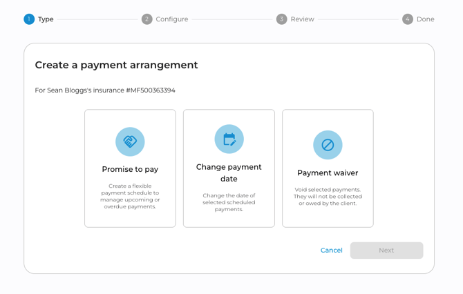 Payment arrangements